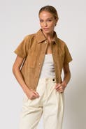 Central Park West Rusty Genuine Suede Ss Jacket