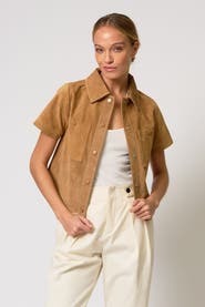 Central Park West Rusty Genuine Suede Ss Jacket