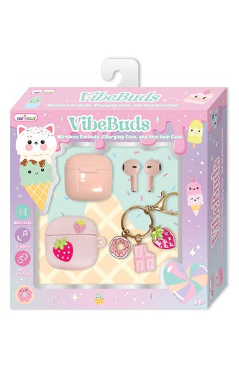 Shop Hot Focus Kids' Vibe Buds Sweet Wireless Earbuds In Multi