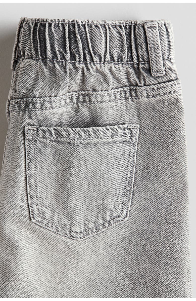 H&M Denim skirt, Alternate, color, Light Denim Gray