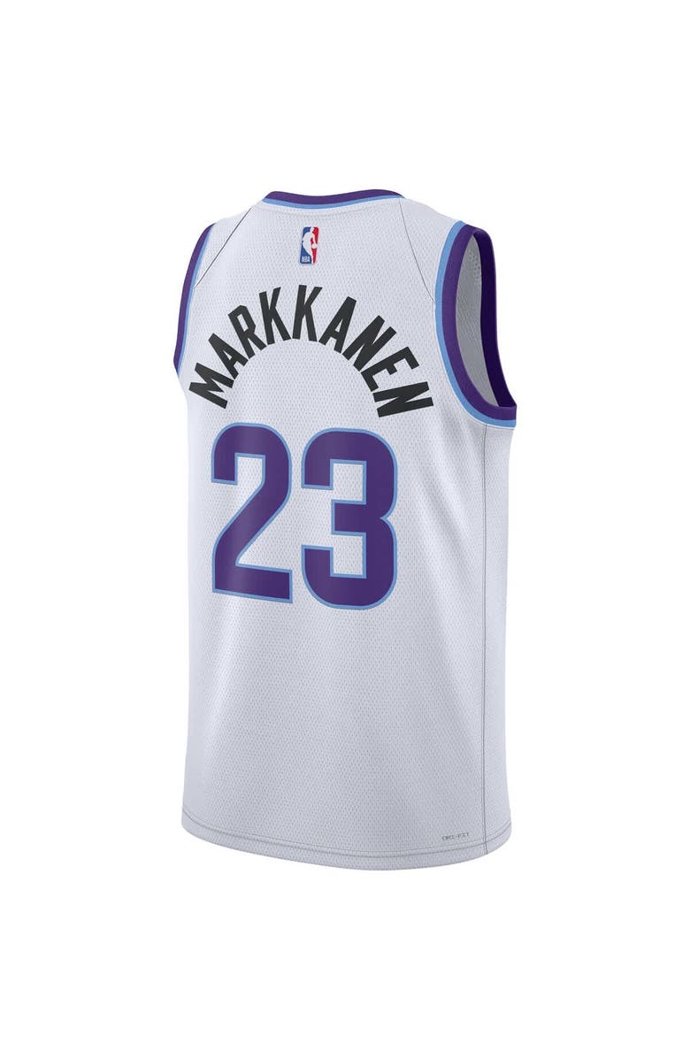 Nike Unisex Nike Lauri Markkanen White Utah Jazz Swingman Jersey - Association Edition, Alternate, color, White