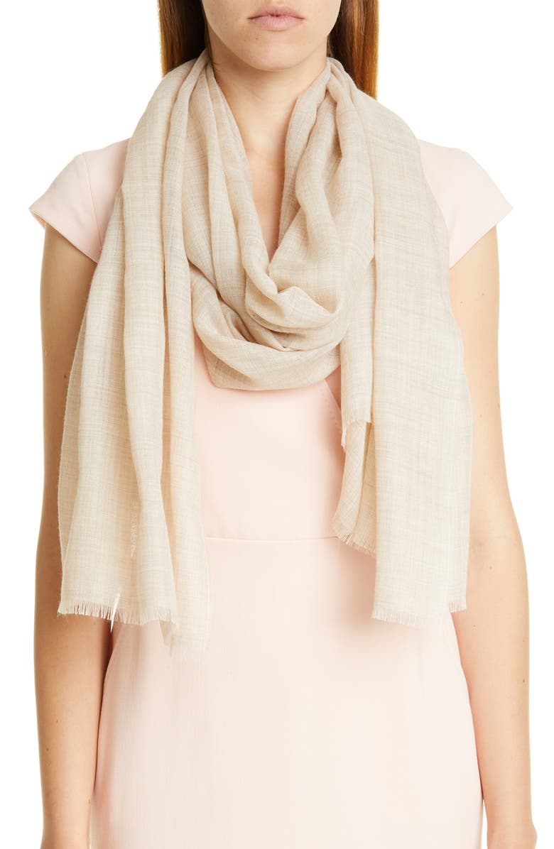 Max Mara Marabu Lightweight Alpaca Scarf, Main, color, 