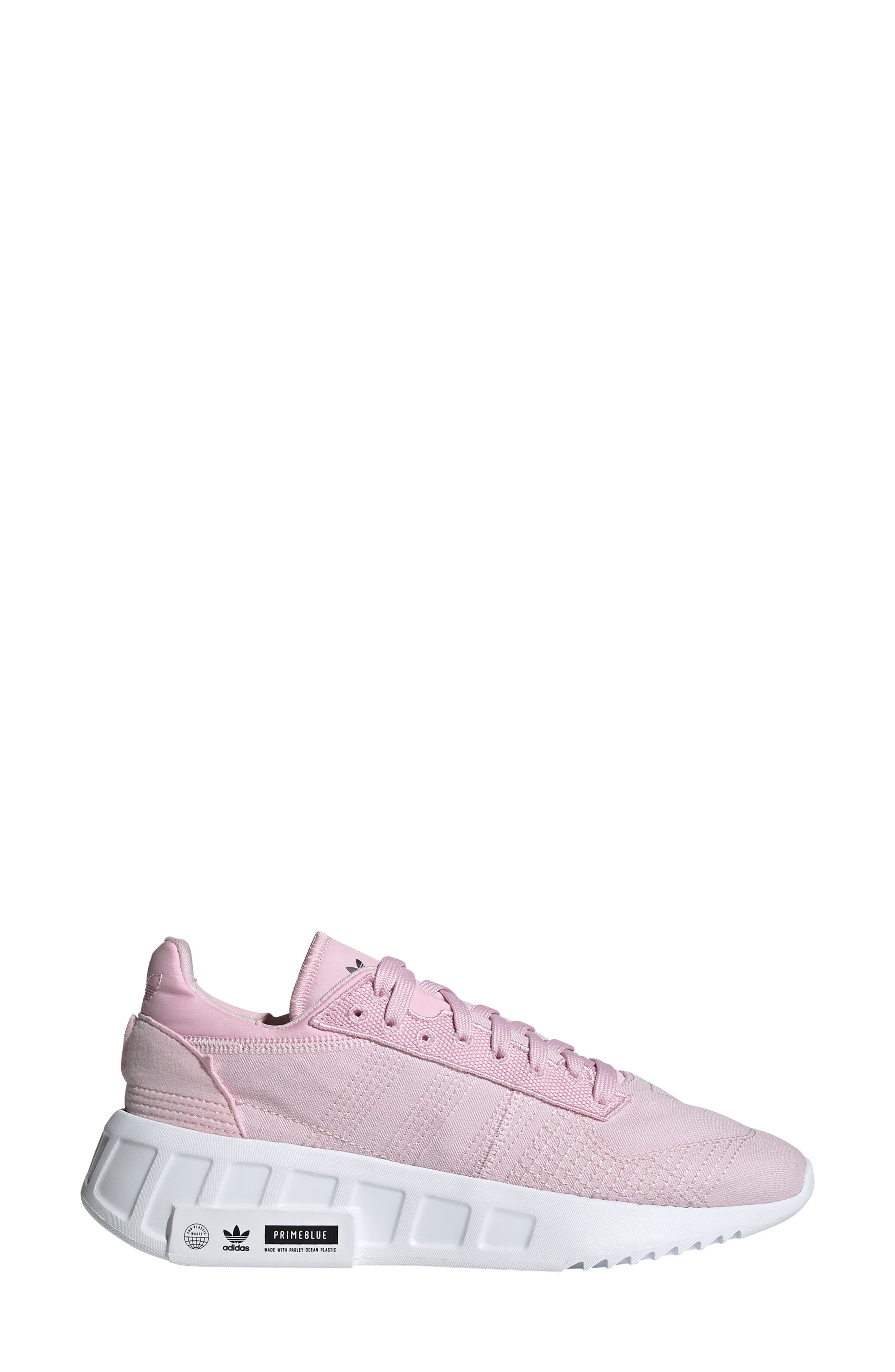 Earth Runner Primeblue Sneaker, Alternate, color, CLEAR PINK/ WHITE/ CORE BLACK