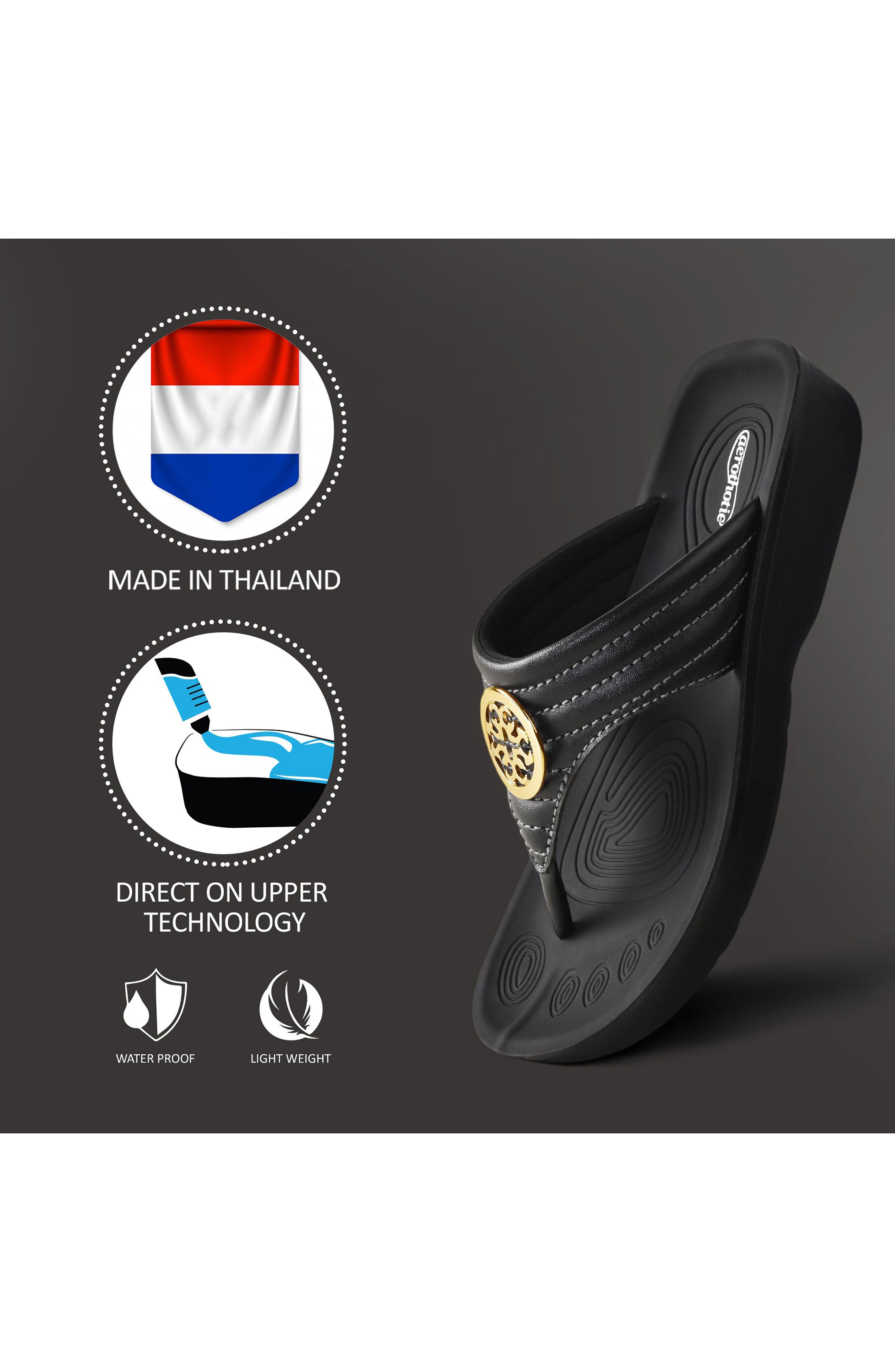 AEROTHOTIC Idelle Flip Flop Sandal, Alternate, color, 