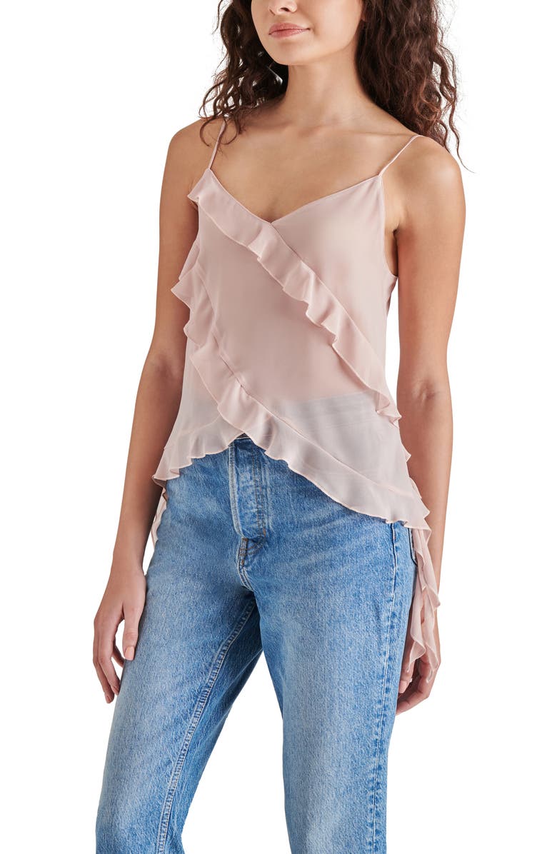 Steve Madden Sal Ruffle Top, Alternate, color, 