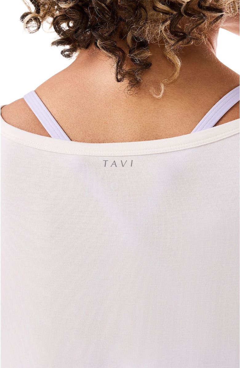 Tavi Fitted Swoop Tank, Alternate, color, Coconut