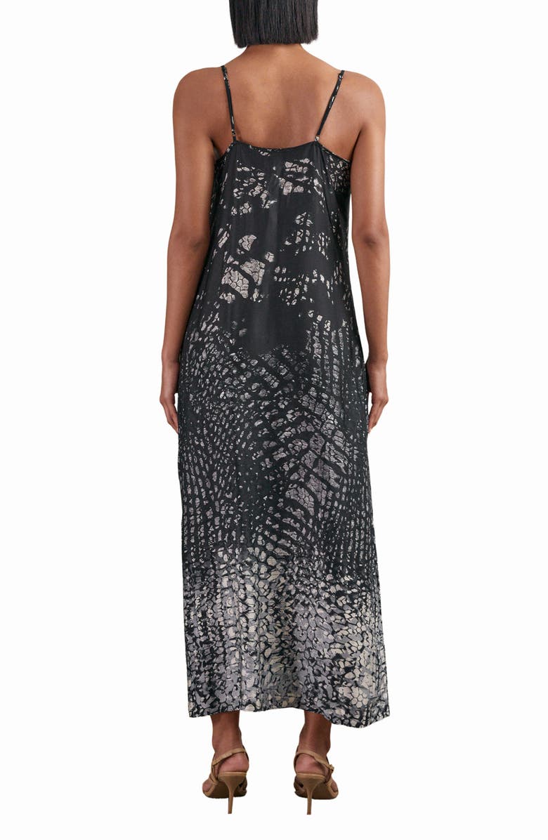 Reiss Lornie Print Maxi Slipdress, Alternate, color, Navy