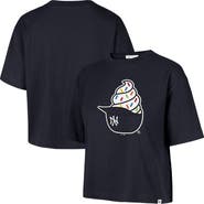 '47 Women's '47  Navy New York Yankees Ice Cream Helmet T-Shirt