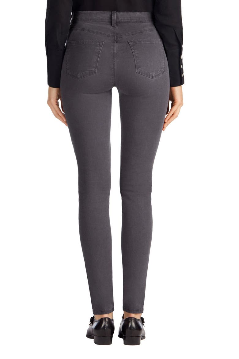 High Waist Ankle Super Skinny Jeans, Alternate, color, STORM GREY