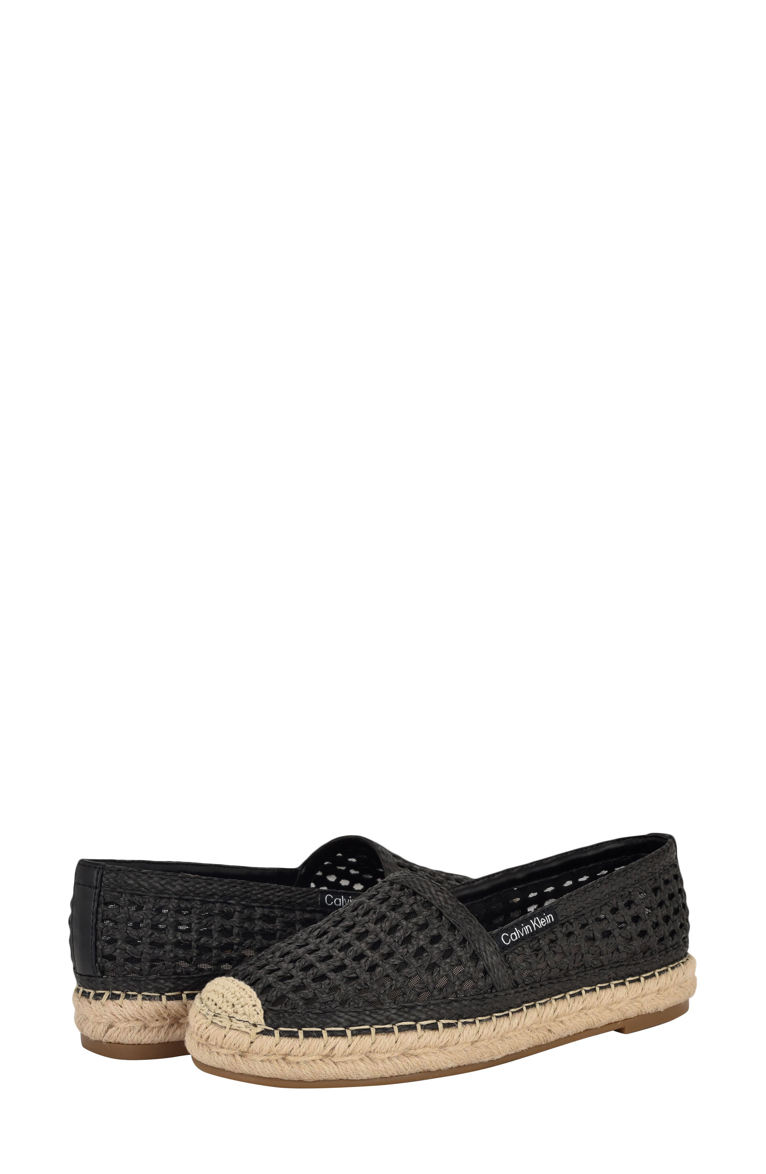 Calvin Klein Presley Woven Flat, Alternate, color, 