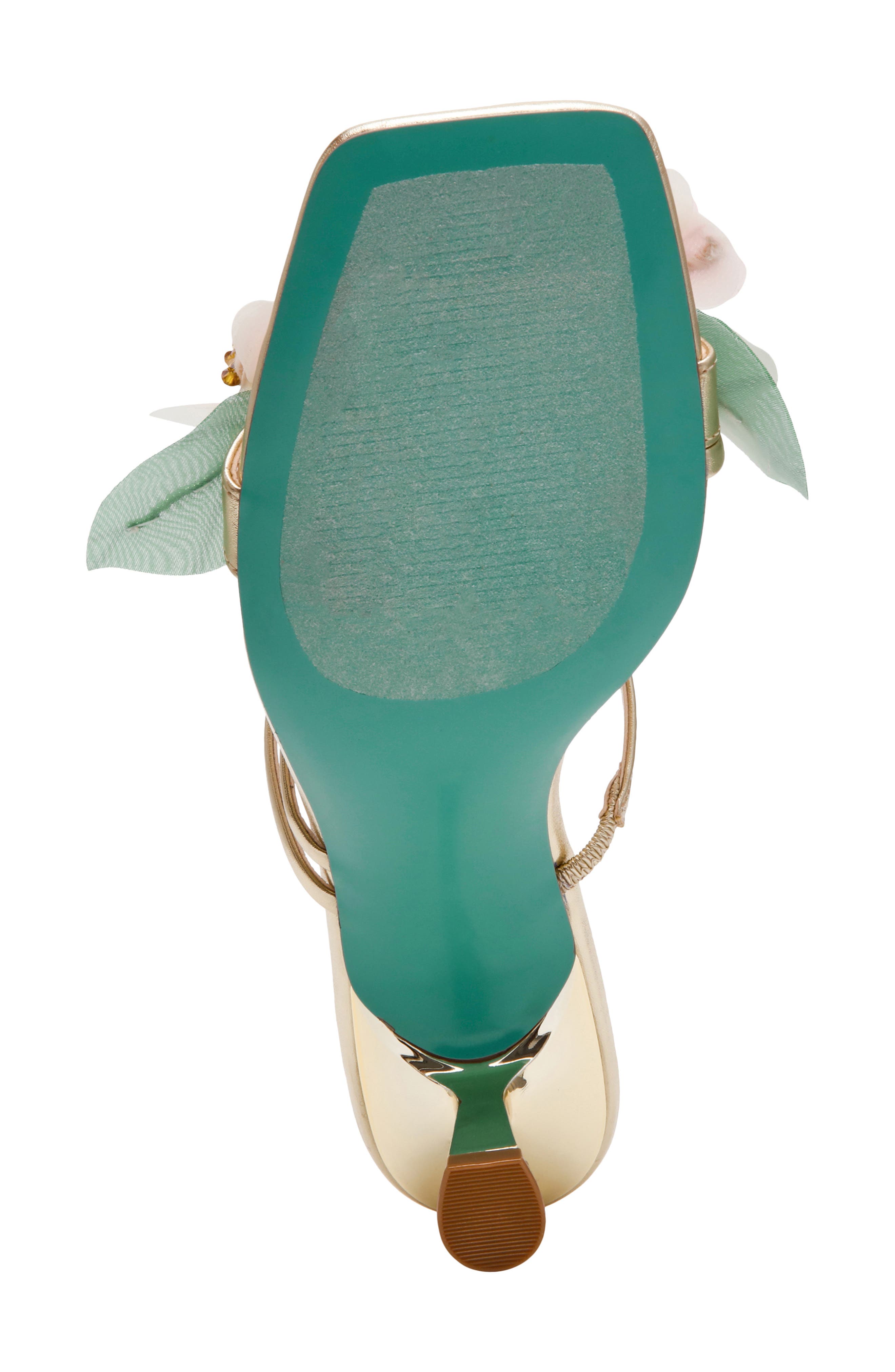 Wells Beaded Flower Sandal, Alternate, color, LIGHT GOLD