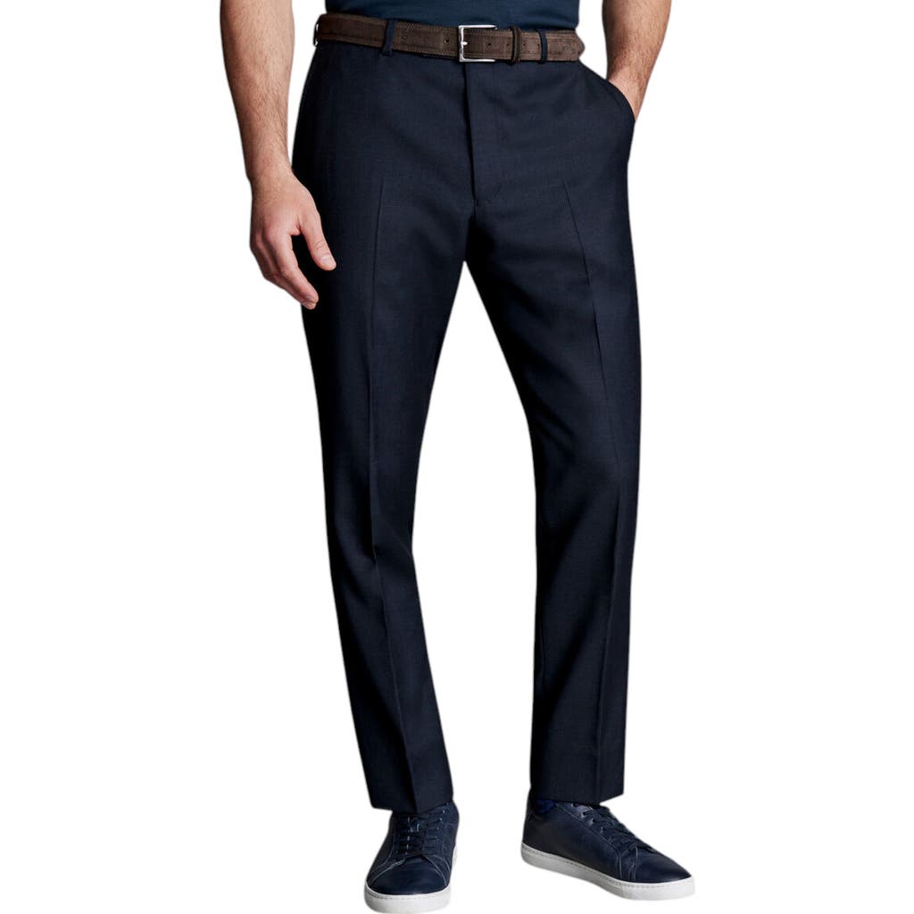 CHARLES TYRWHITT CHARLES TYRWHITT SLIM FIT NATURAL STRETCH TWILL SUIT PANTS