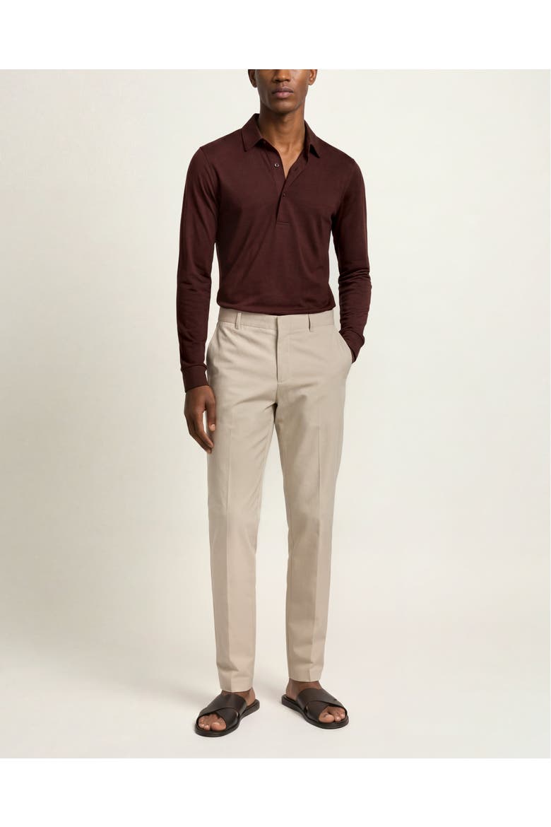 Ridley Lino Relaxed Fit Long Sleeve Shirt, Main, color, Pecan