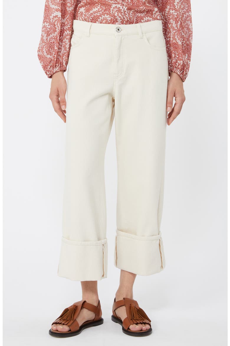 Gesto Wide Leg Pants, Main, color, ECRU