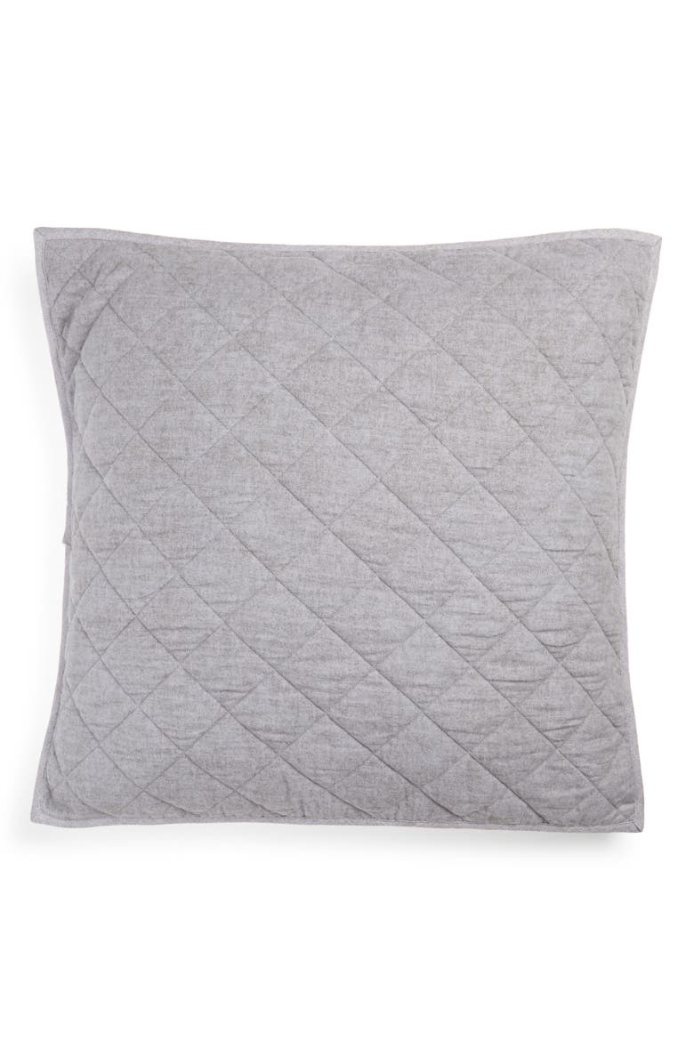 Nordstrom Reversible Flannel Quilted Sham, Main, color,
