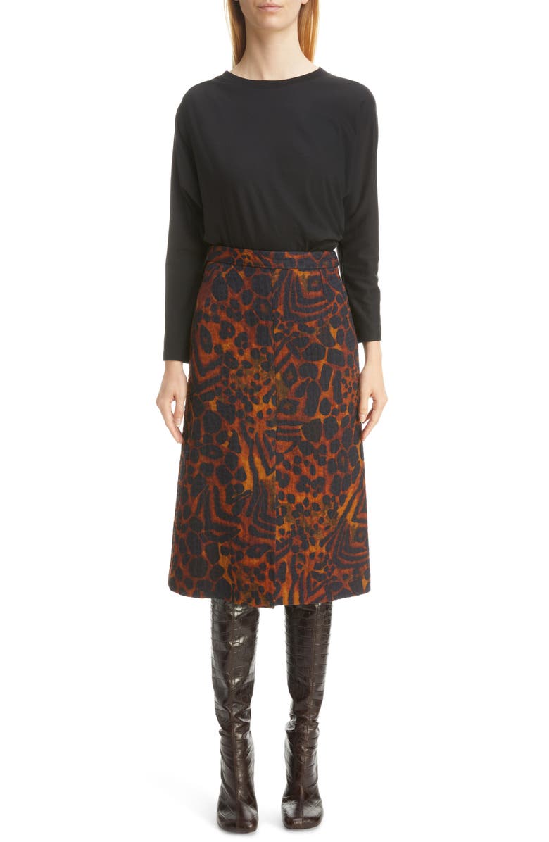 Dries Van Noten Helfar Draped Jersey Top, Alternate, color, 