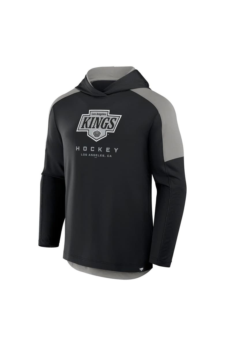 FANATICS Men's Fanatics Black Los Angeles Kings Meta Game Transitional Pullover Hoodie, Alternate, color, Black