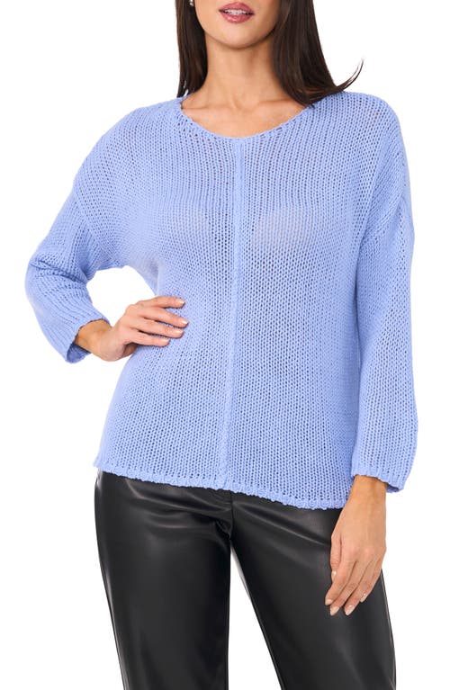 Vince Camuto Boat Neck Sweater In Chambray