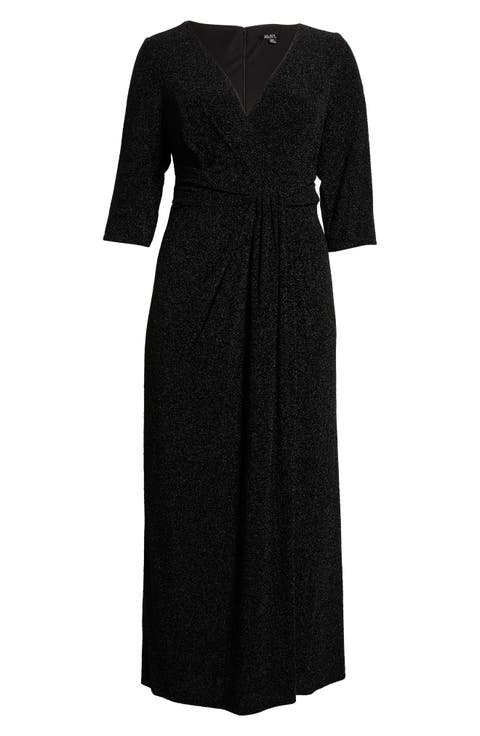 Metallic Knit Gown