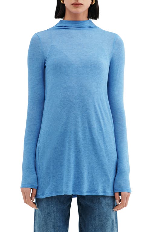Two Lines By Marcella Athens Long Sleeve Tunic In Azure Blue