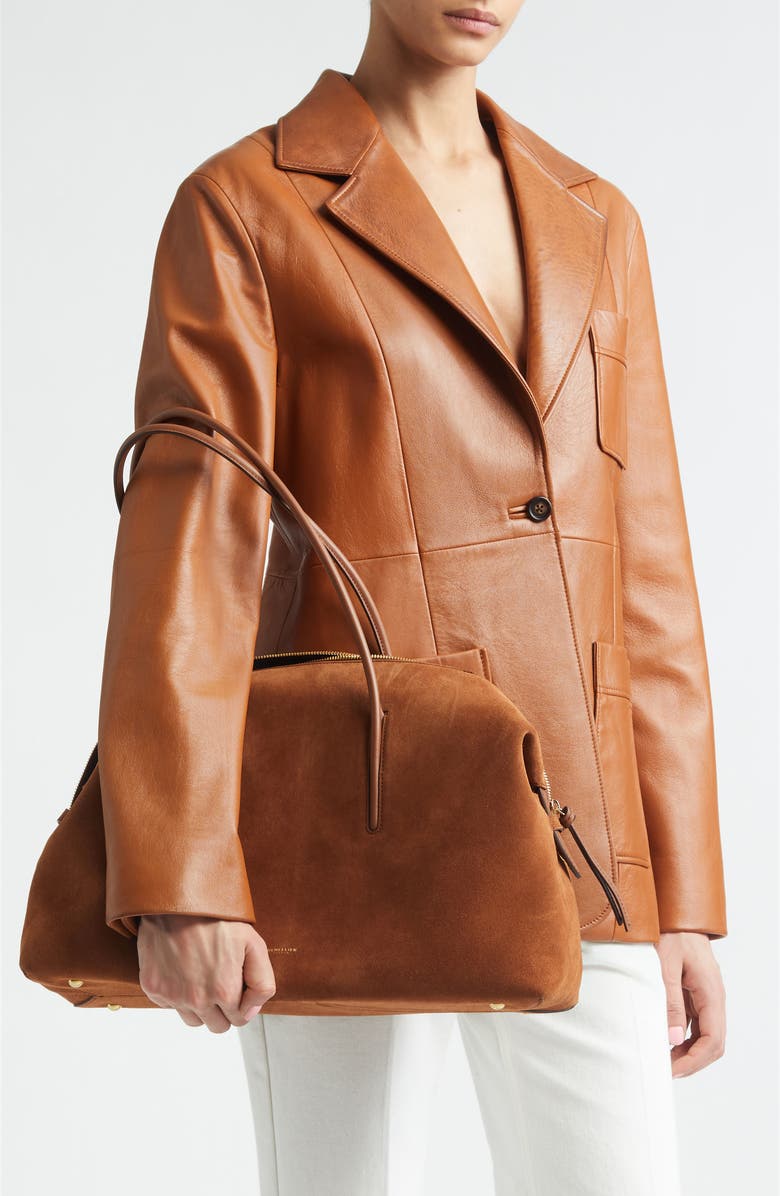 DeMellier The Stockholm Leather Top Handle Bag, Alternate, color, Tan