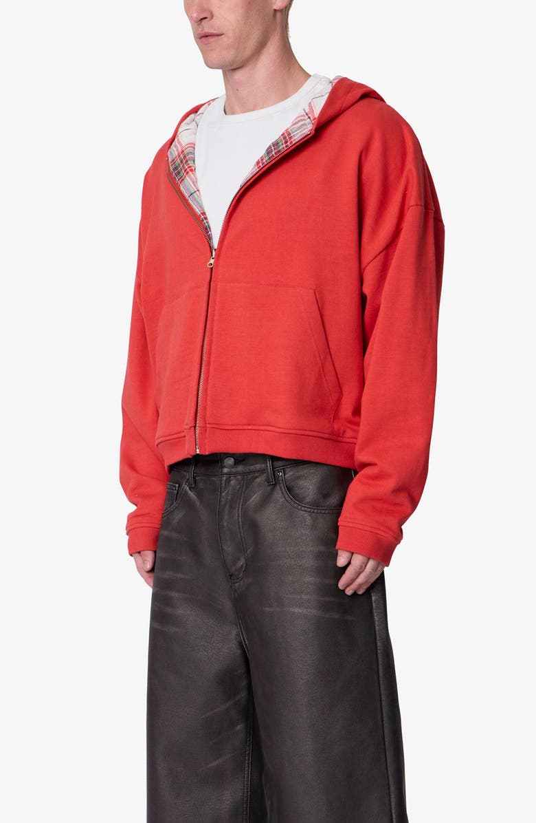 mnml Reversible Flannel Zip Hoodie, Alternate, color,