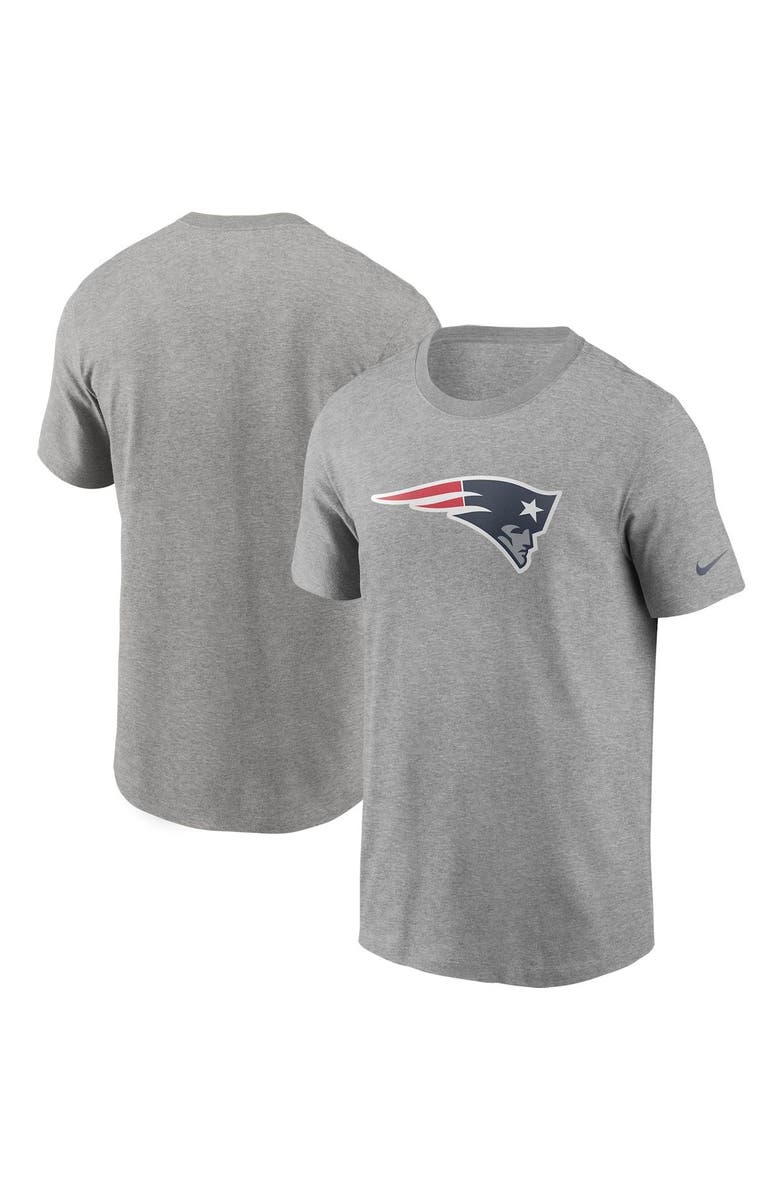 Nike Men's Nike Heathered Gray New England Patriots Primary Logo T-Shirt, Main, color, Heather Gray