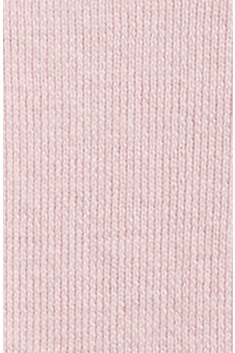 Doubled Crop Merino Wool Polo Sweater, Alternate, color, DUSTY PINK/ IVORY