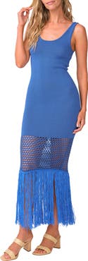 PQ SWIM Claudia Fringe Cover-Up Dress