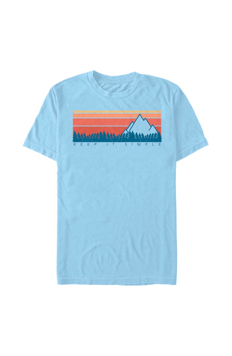 Lost Gods Men's Lost Gods Keep It Simple Retro Graphic T-Shirt, Main, color, Light Blue