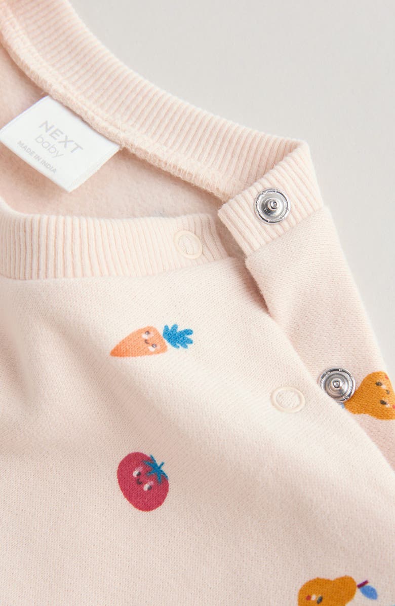 NEXT Kids' Veggie Print Sweater & Jogger Set, Alternate, color, Neutral