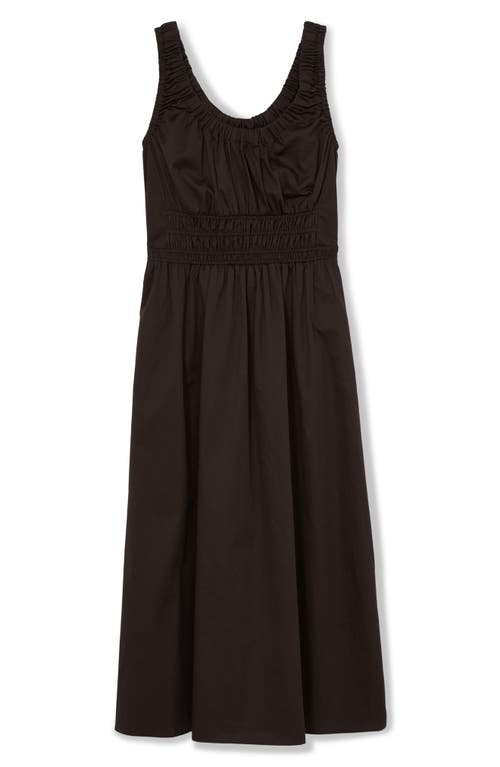 Reiss Anouk Side Stripe Smock Waist Cotton Dress