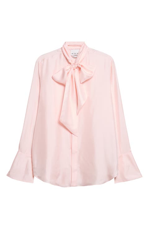 Silk Shirt with Scarf