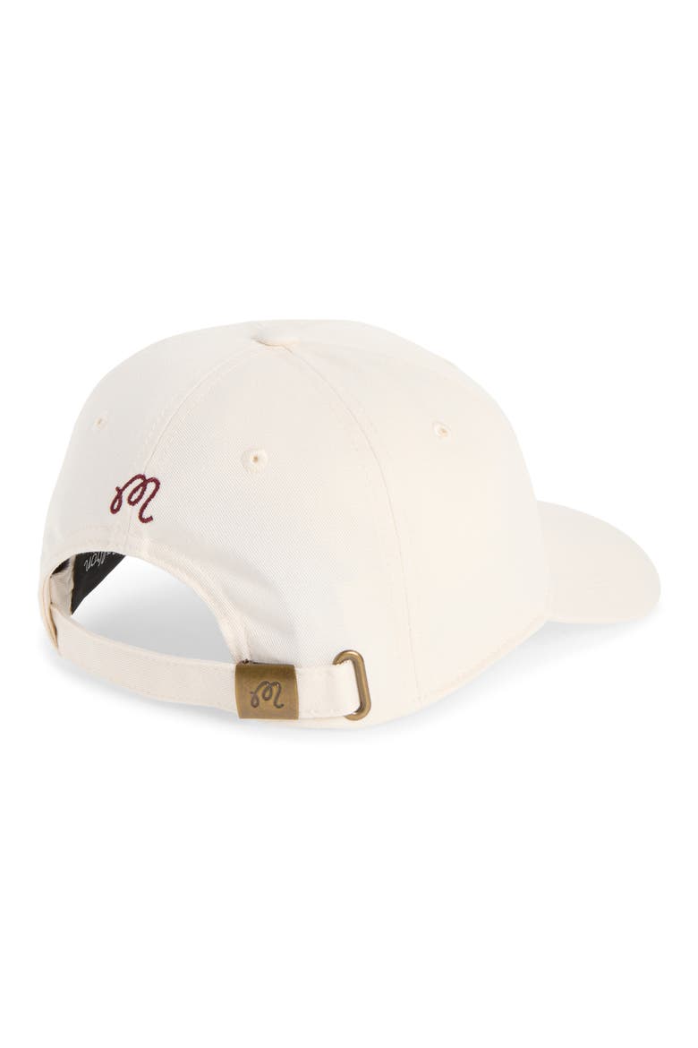 Palmera Embroidered Snapback Baseball Cap, Alternate, color, WHISPER WHITE