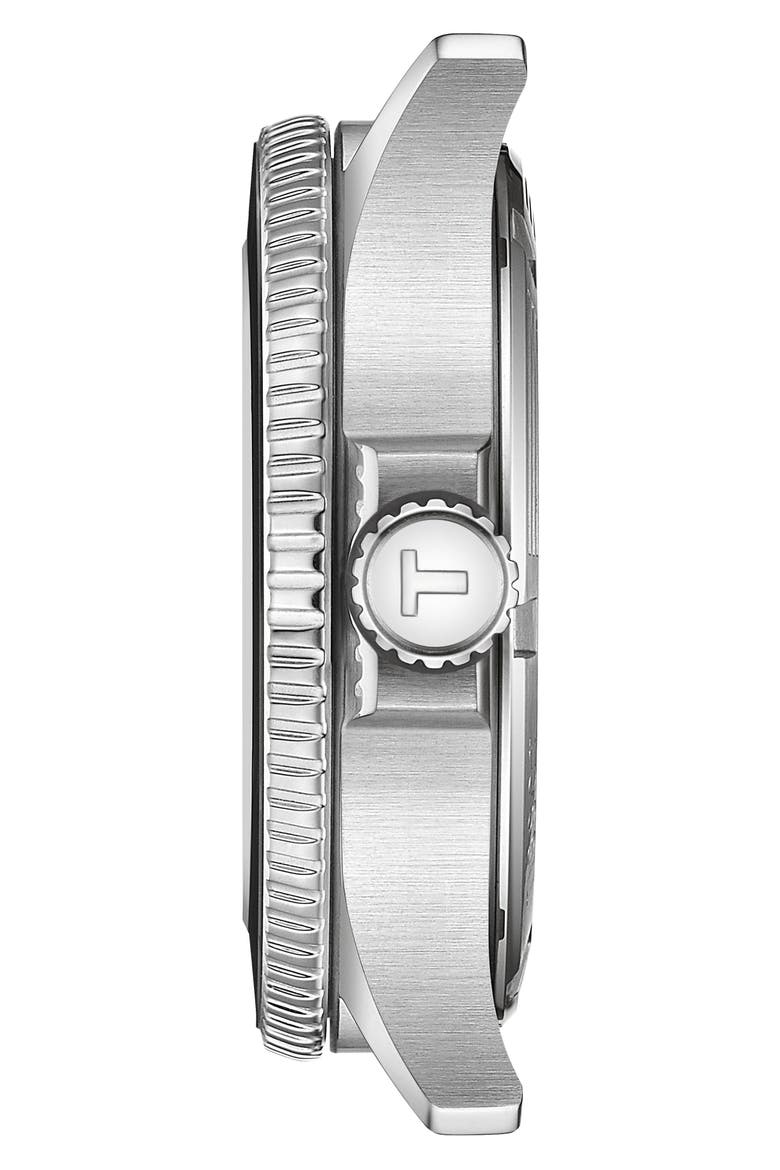 Seastar 1000 GMT Bracelet Watch, 40mm, Alternate, color, BLACK