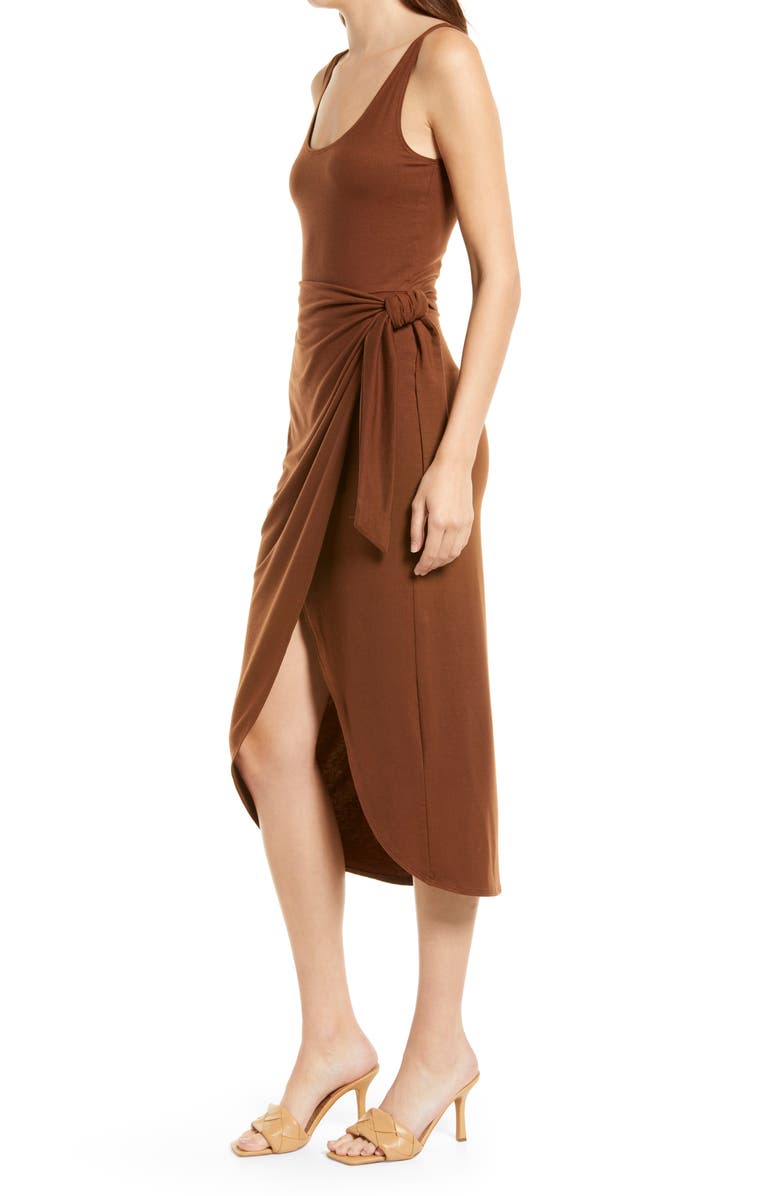 Reformation Kaila Wrap Style Jersey Dress, Alternate, color, 
