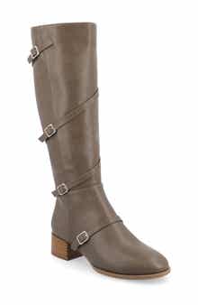 Journee Collection Elettra Buckle Knee High Boot