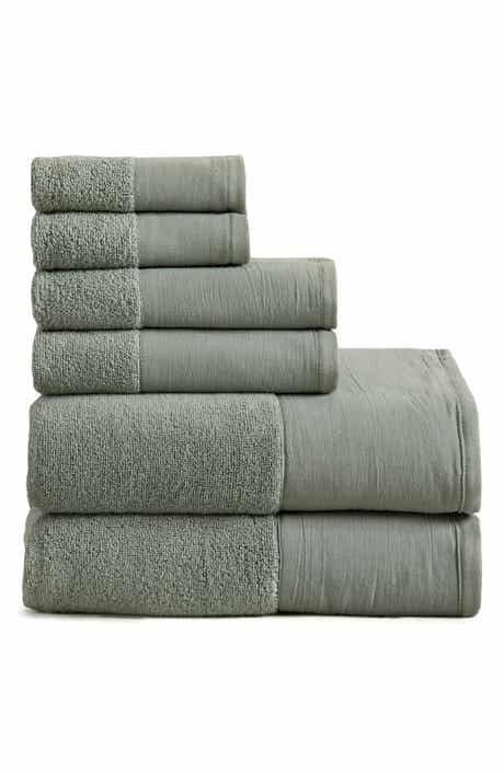 Woven & Weft Border 6-Piece Cotton Towel Set
