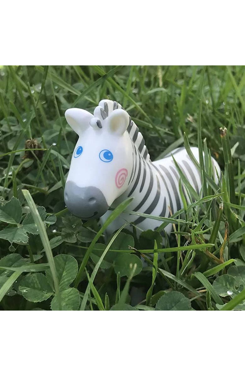 HABA Little Friends Zebra - 4" Chunky Plastic Zoo Animal Toy Figure, Alternate, color, Multi