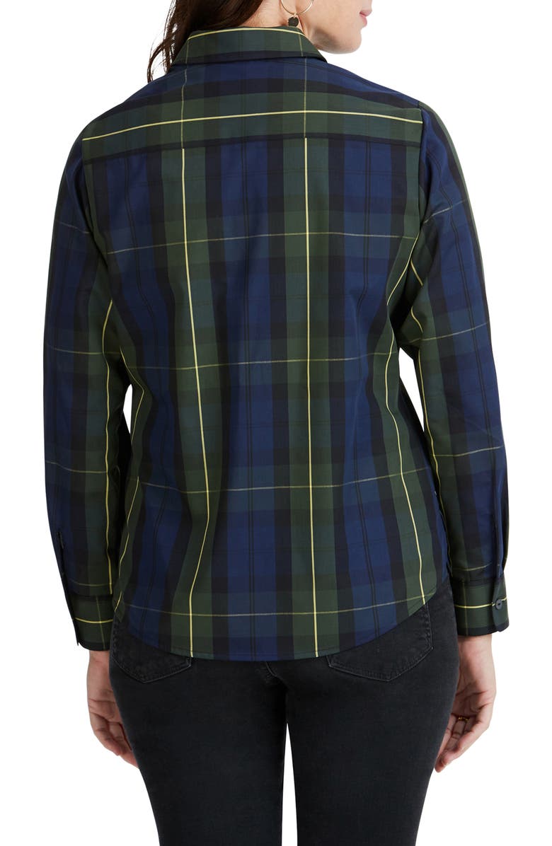 Foxcroft Tina Lenox Tartan Shirt, Alternate, color, 