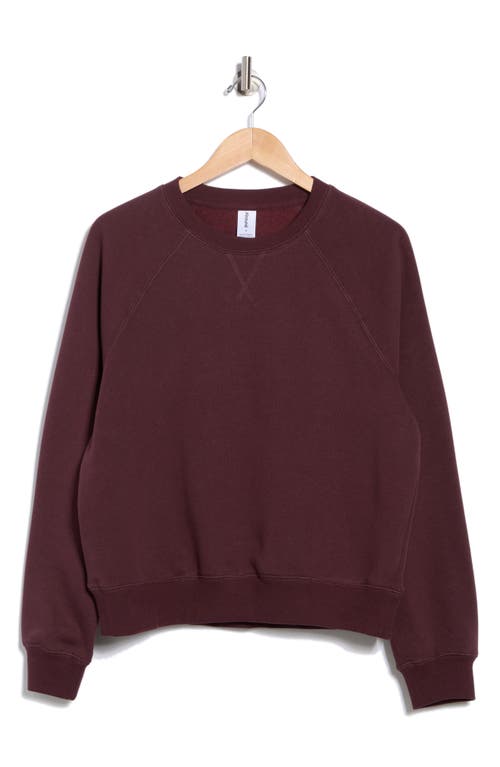 Abound Raglan Sleeve Sweatshirt In Burgundy