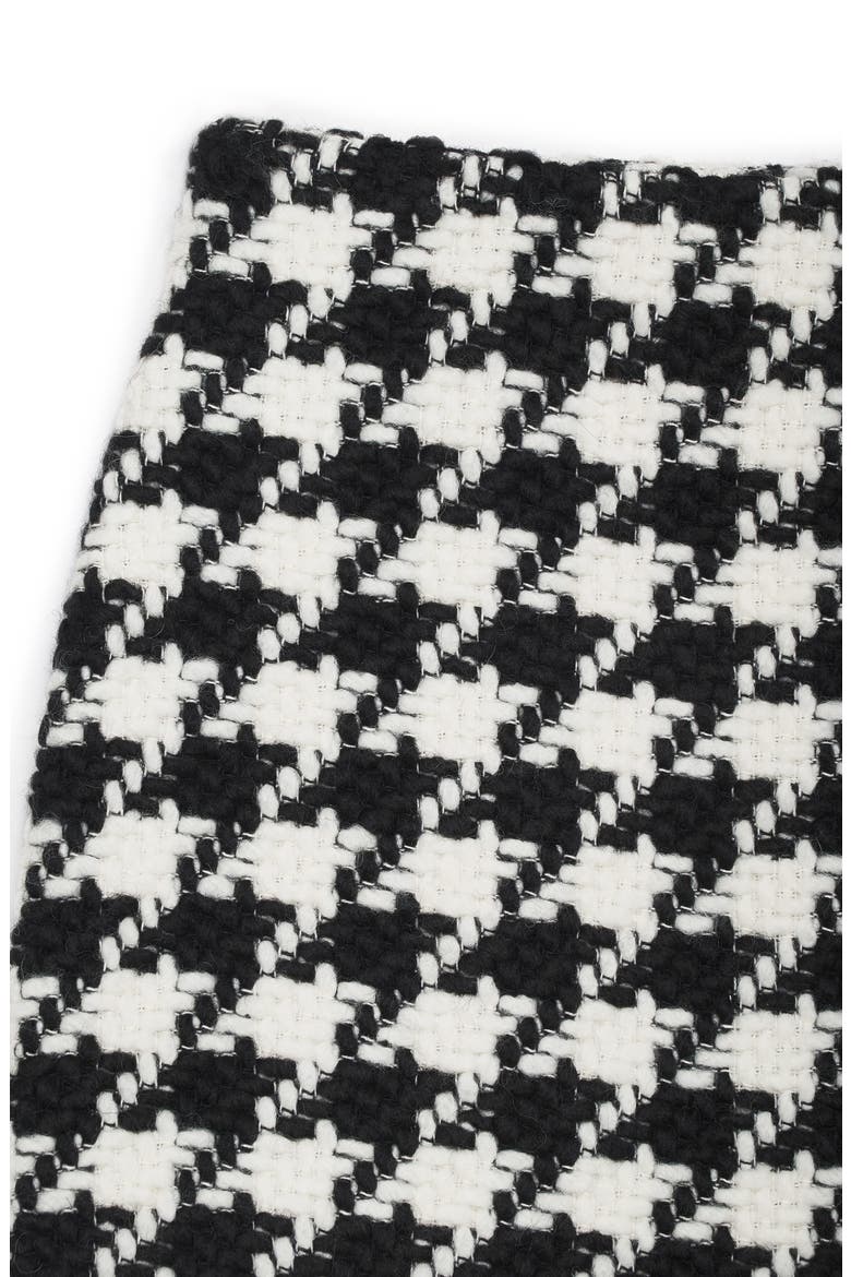 Ada Houndstooth Miniskirt, Alternate, color, BLACK AND WHITE HOUNDSTOOTH