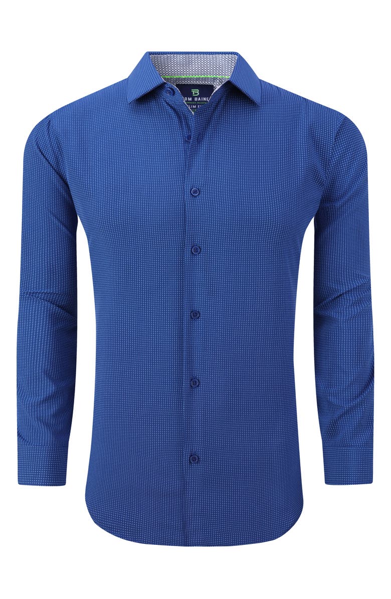 TOM BAINE Printed Performance Slim Fit Dress Shirt, Alternate, color,