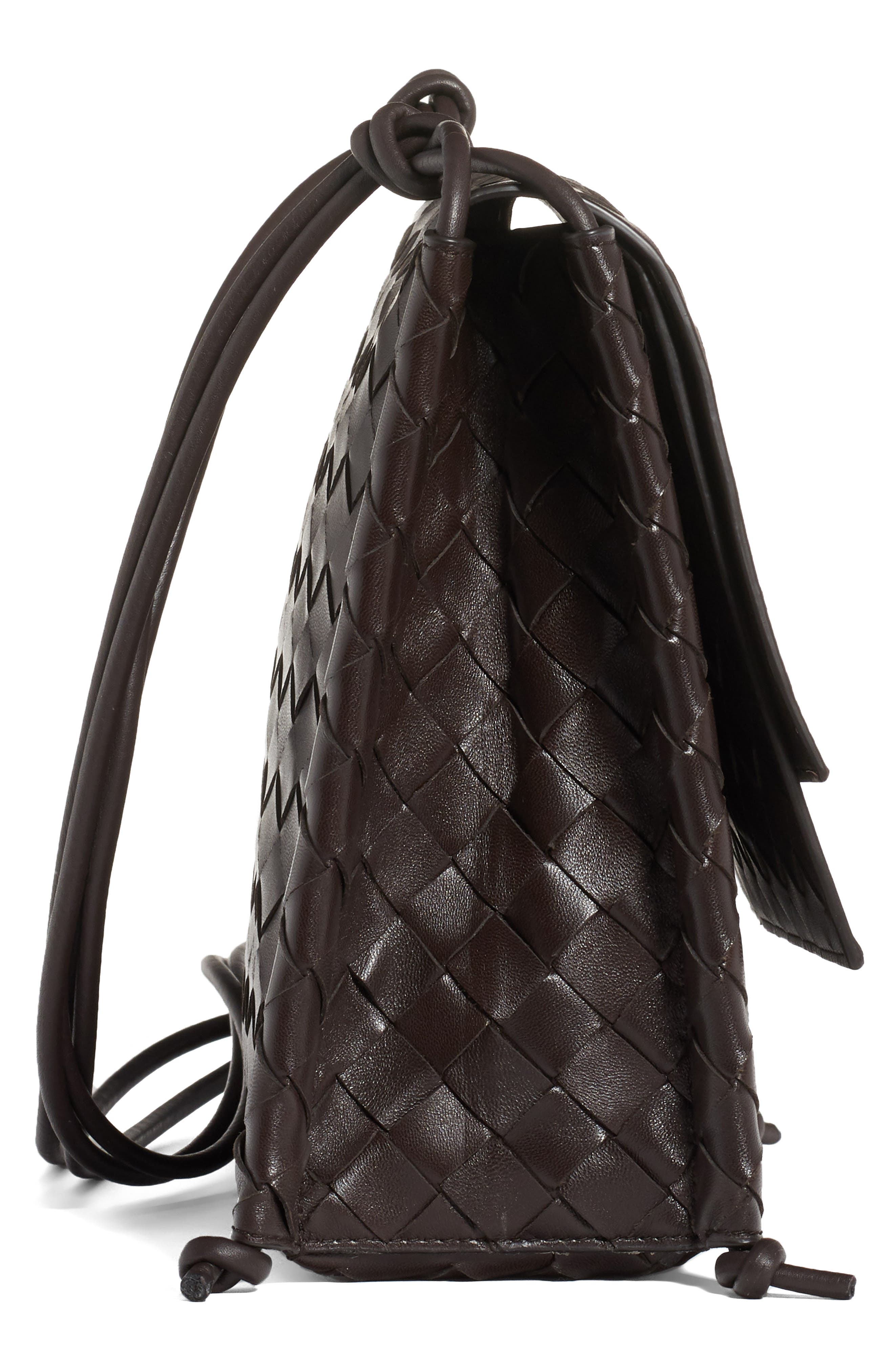 Bottega Veneta Bottega Venenta Intrecciato Small Flap Crossbody Bag, Alternate, color, 