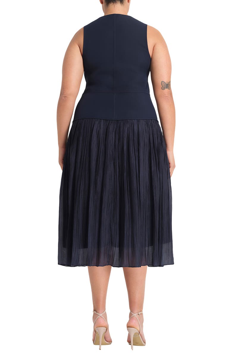 Estelle Jaylee Drop Waist Dress, Alternate, color, Navy