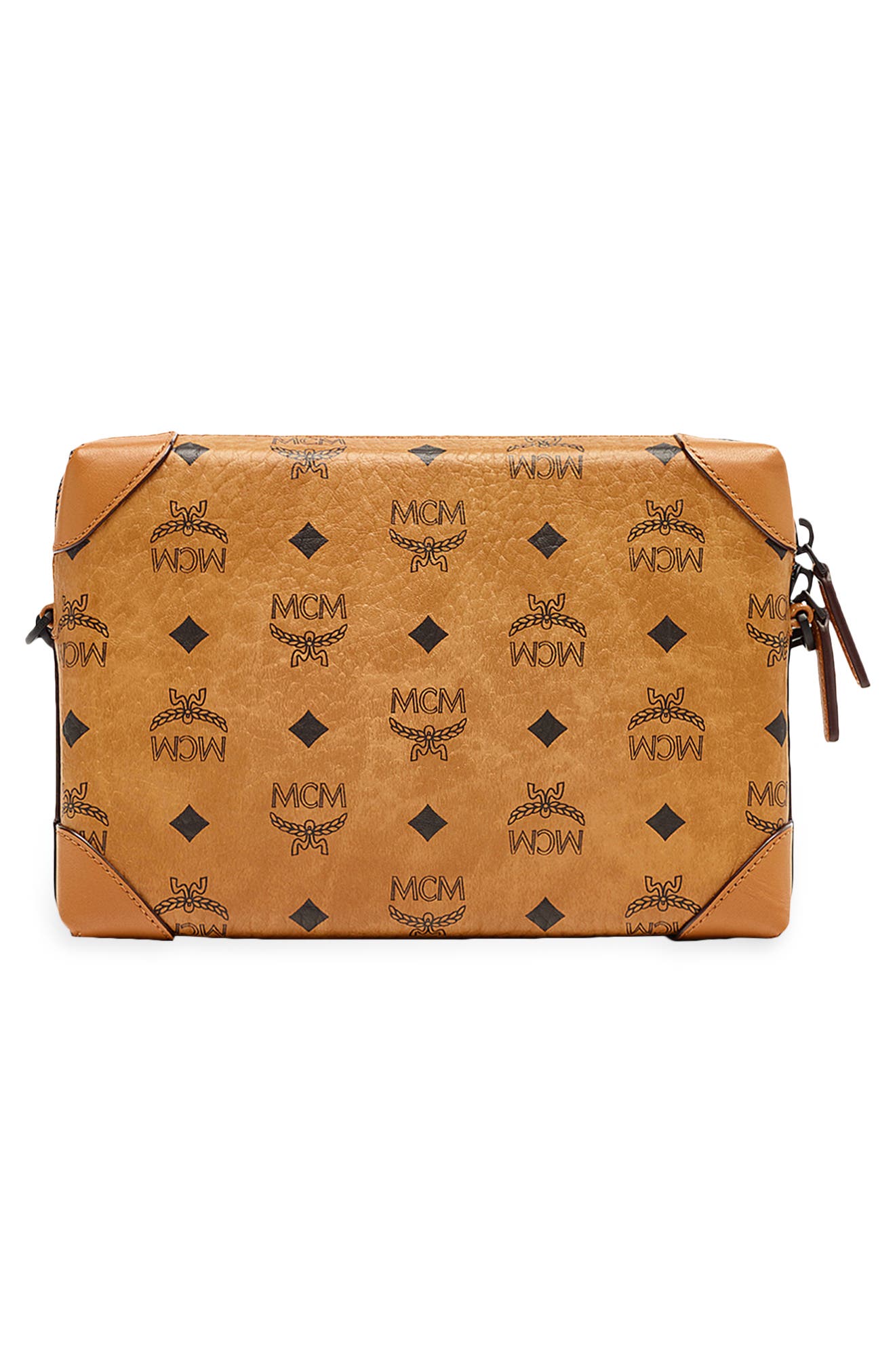 Berlin Visetos Coated Canvas Crossbody Bag, Alternate, color, COGNAC