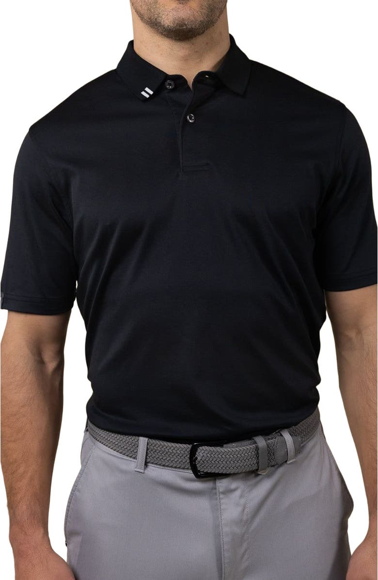 ASHWORTH GOLF 2Bar Solid Polo, Alternate, color, Black