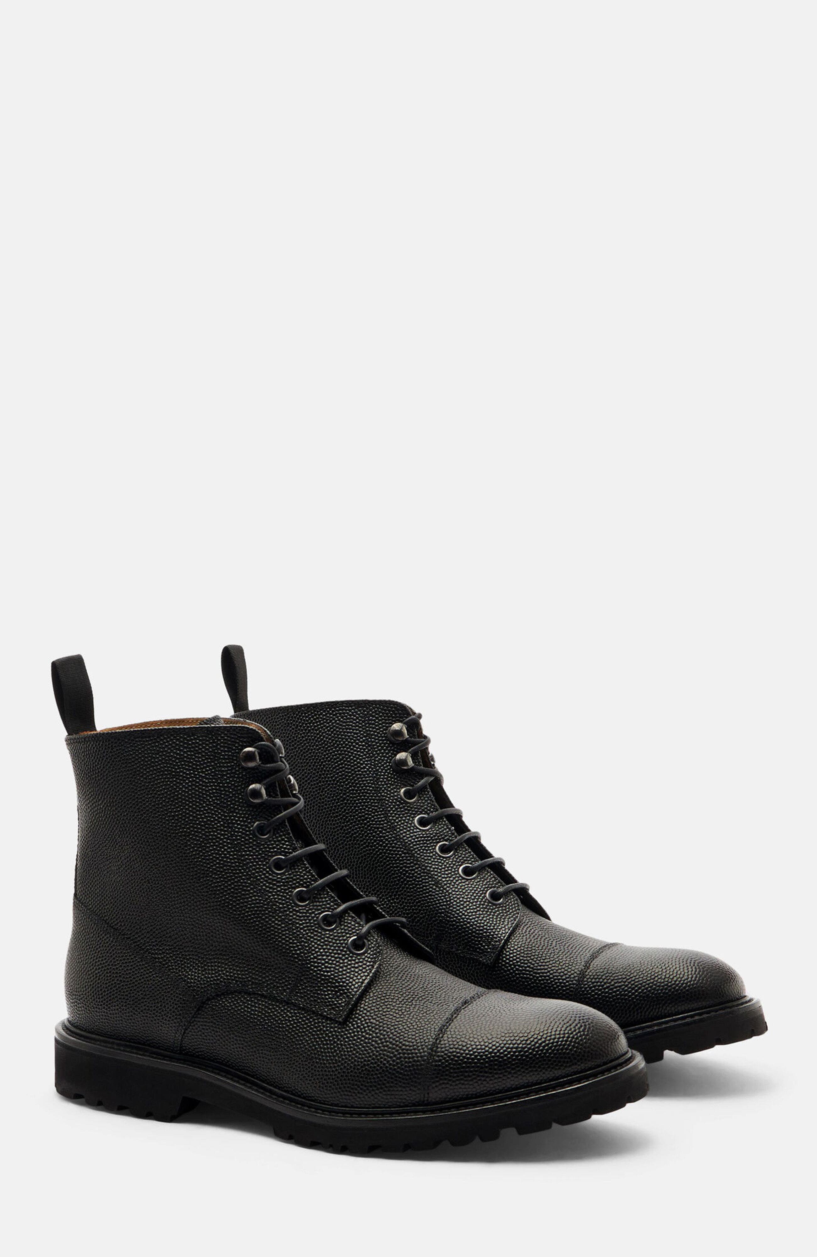 SCAROSSO Jackie Boots, Main, color, Black - Calf
