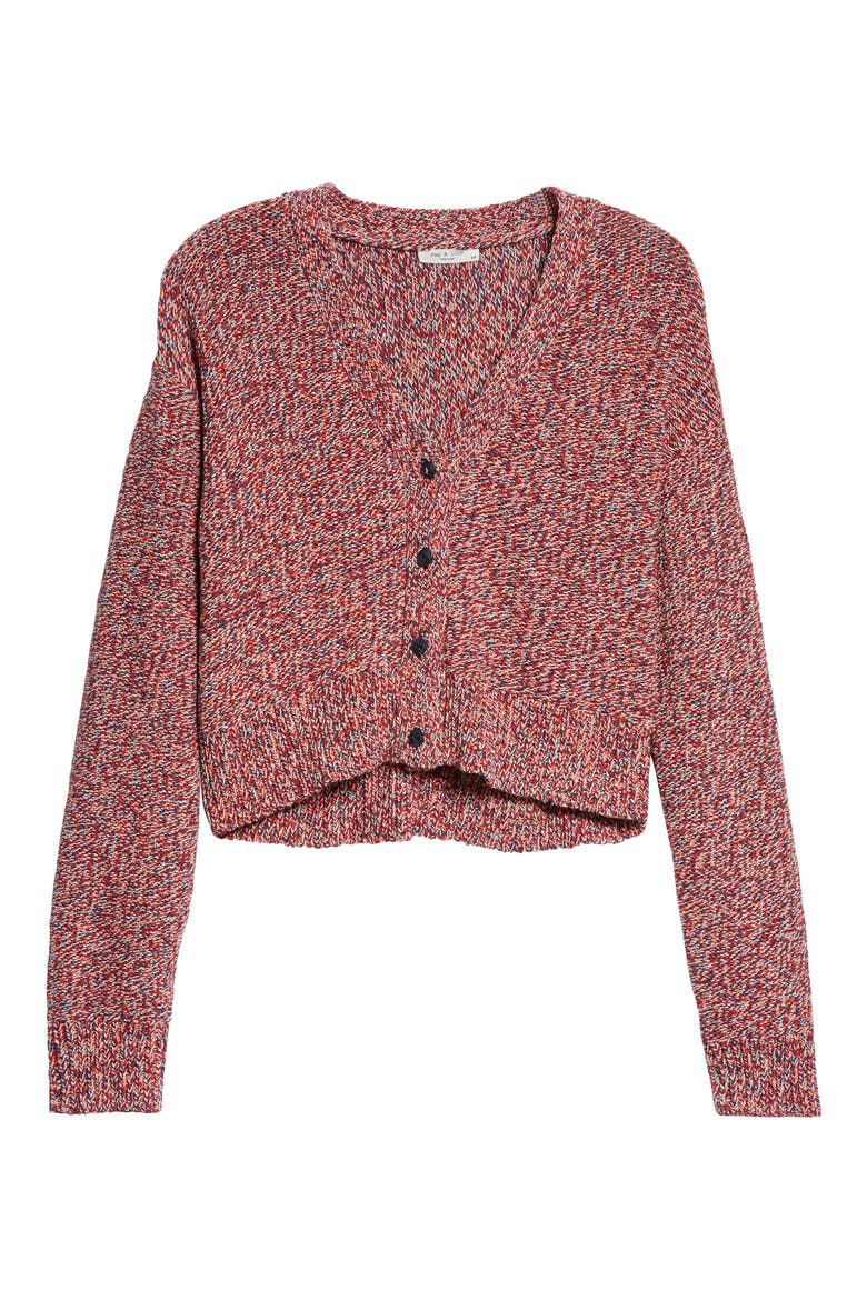 Kara Cardigan, Alternate, color, RED BLUE MULTI