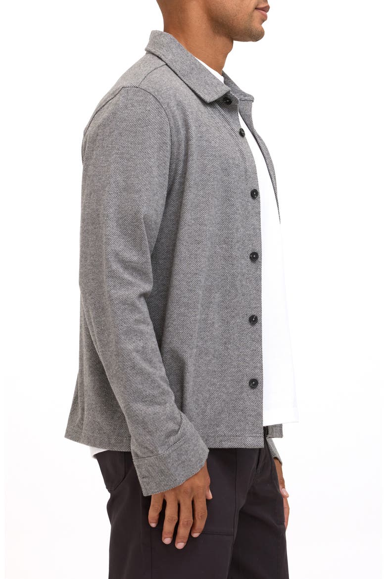 Carter Relaxed Fit Brushed Jacquard Button-Up Shirt, Alternate, color, HEATHER GREY